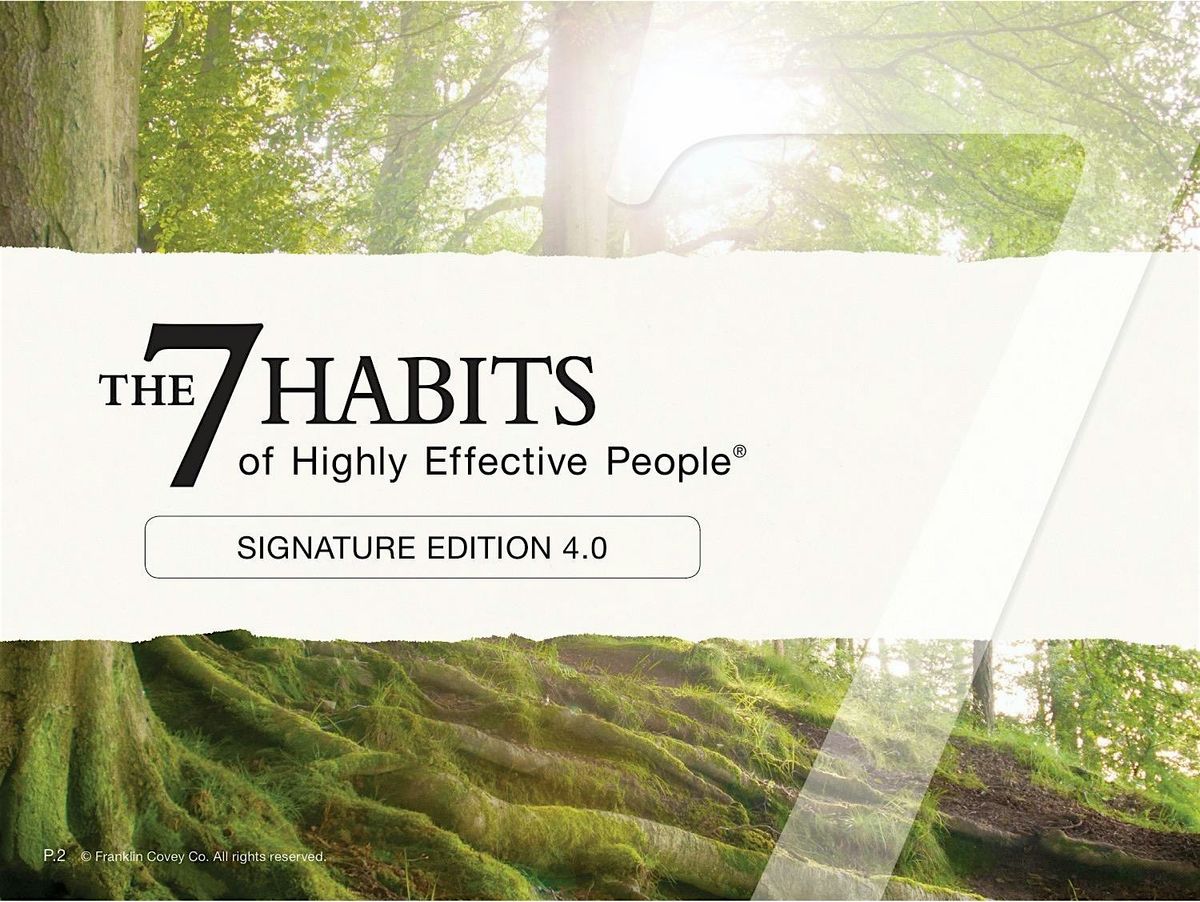 7 Habits of Highly Effective People