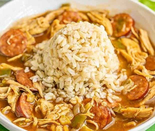 Chicken and Sausage Gumbo dinner