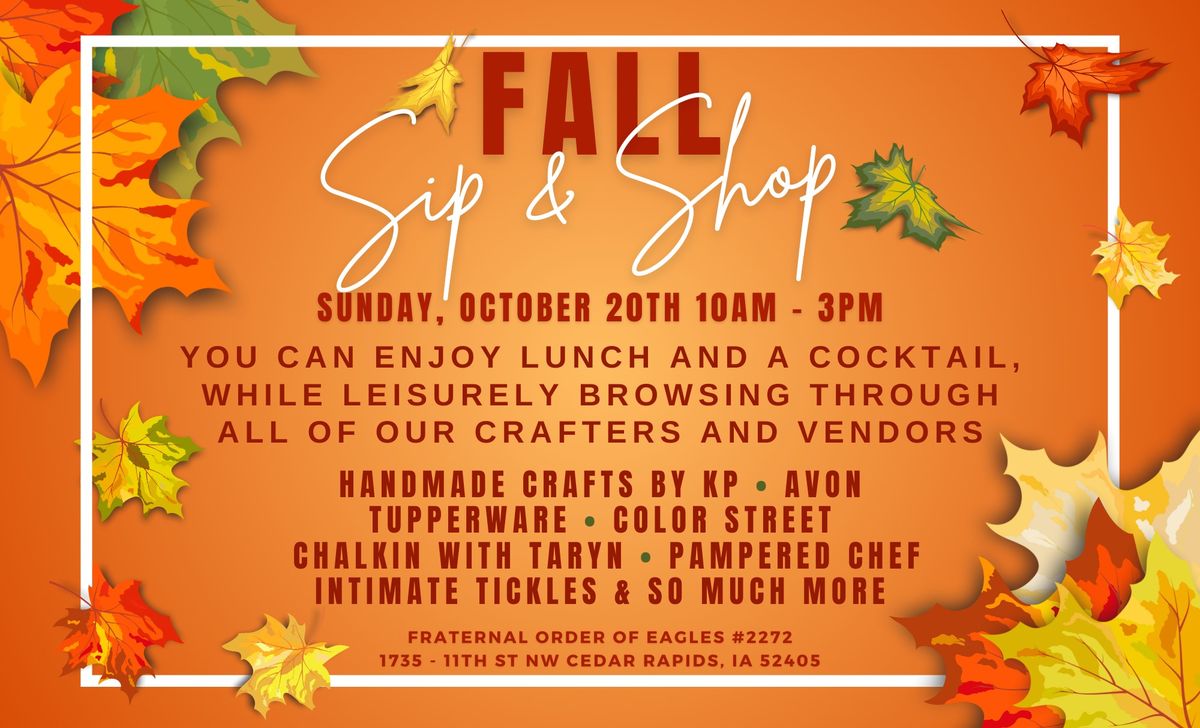 Fall Sip & Shop