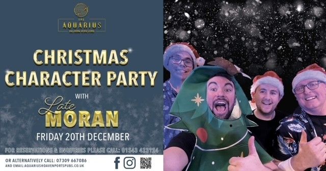 Christmas Character Party Night at Aquarius with Late Moran