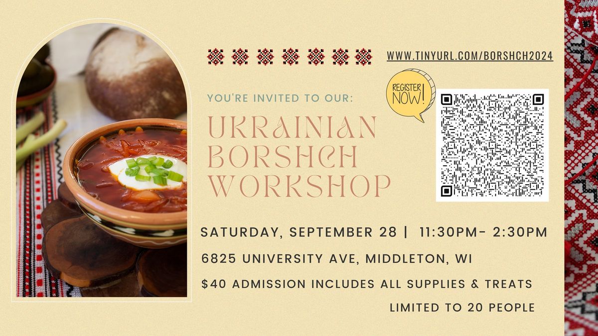 Ukrainian Borshch Cooking Class 