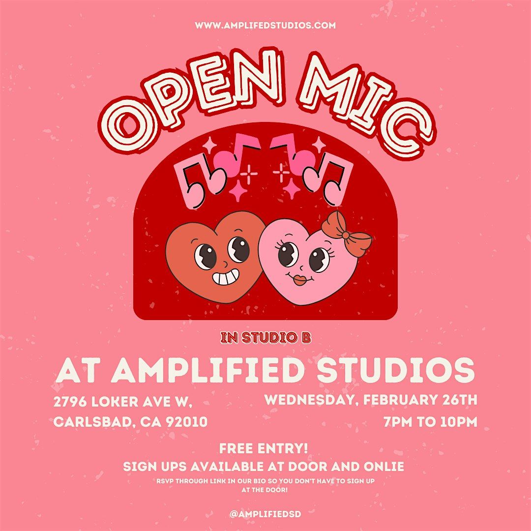 Amplified Studios February 2025 Open Mic