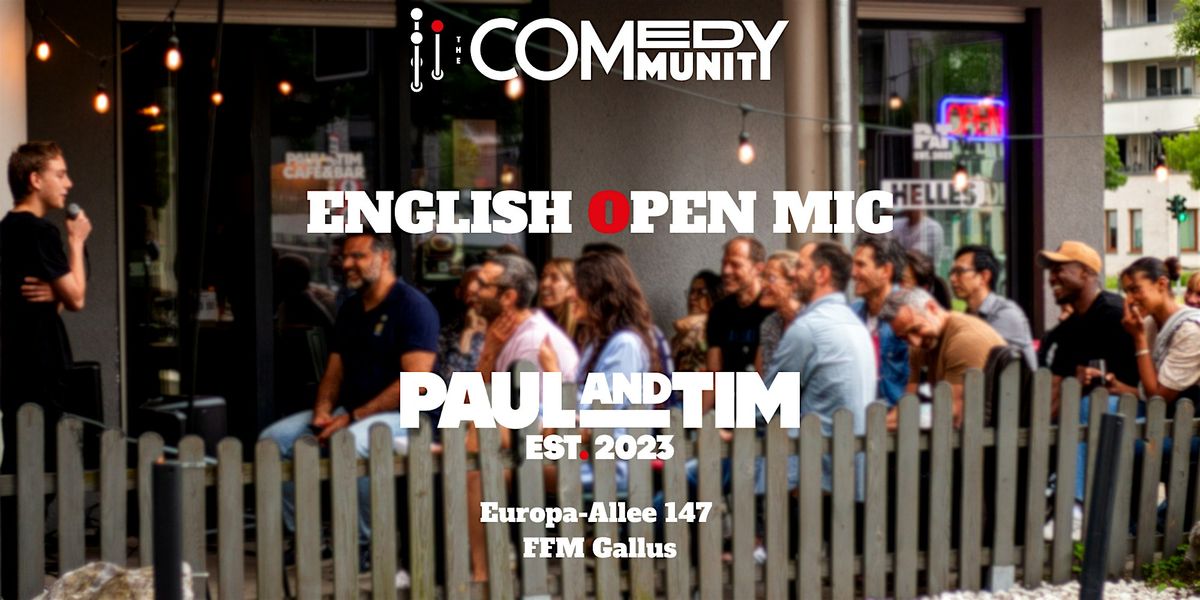 English Open Mic at Paul & Tim's Cafe & Bar
