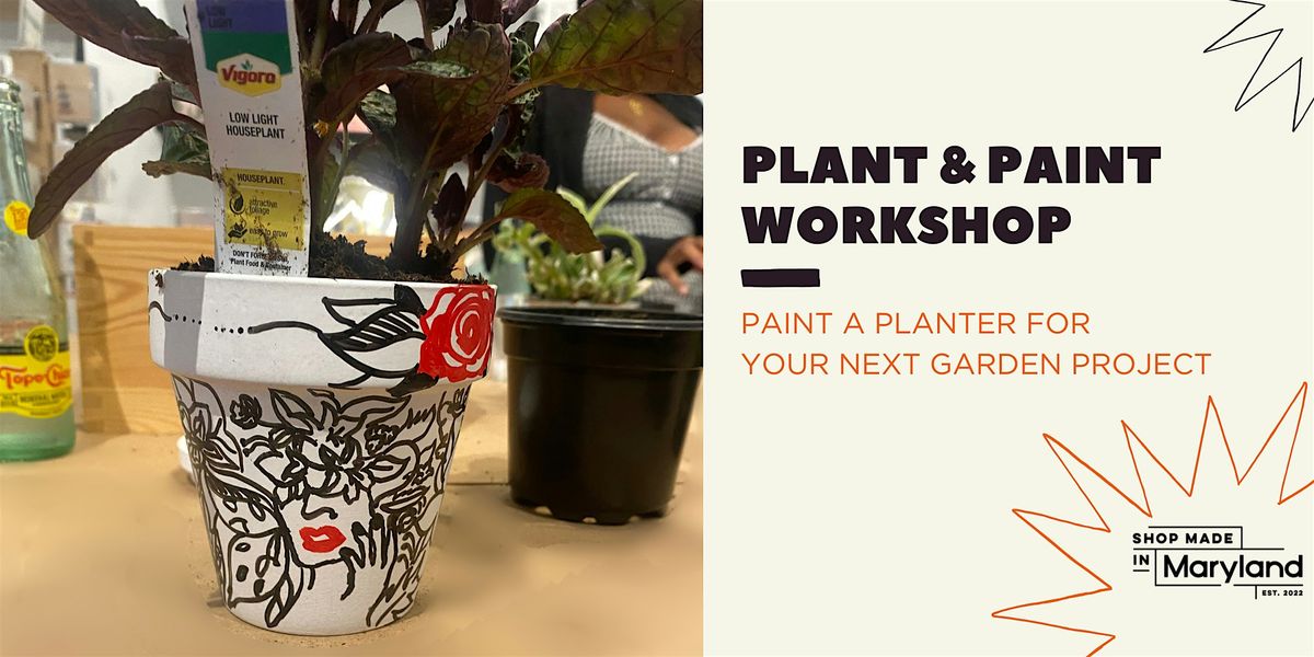 Make & Sip Sundays: Paint & Plant Workshop