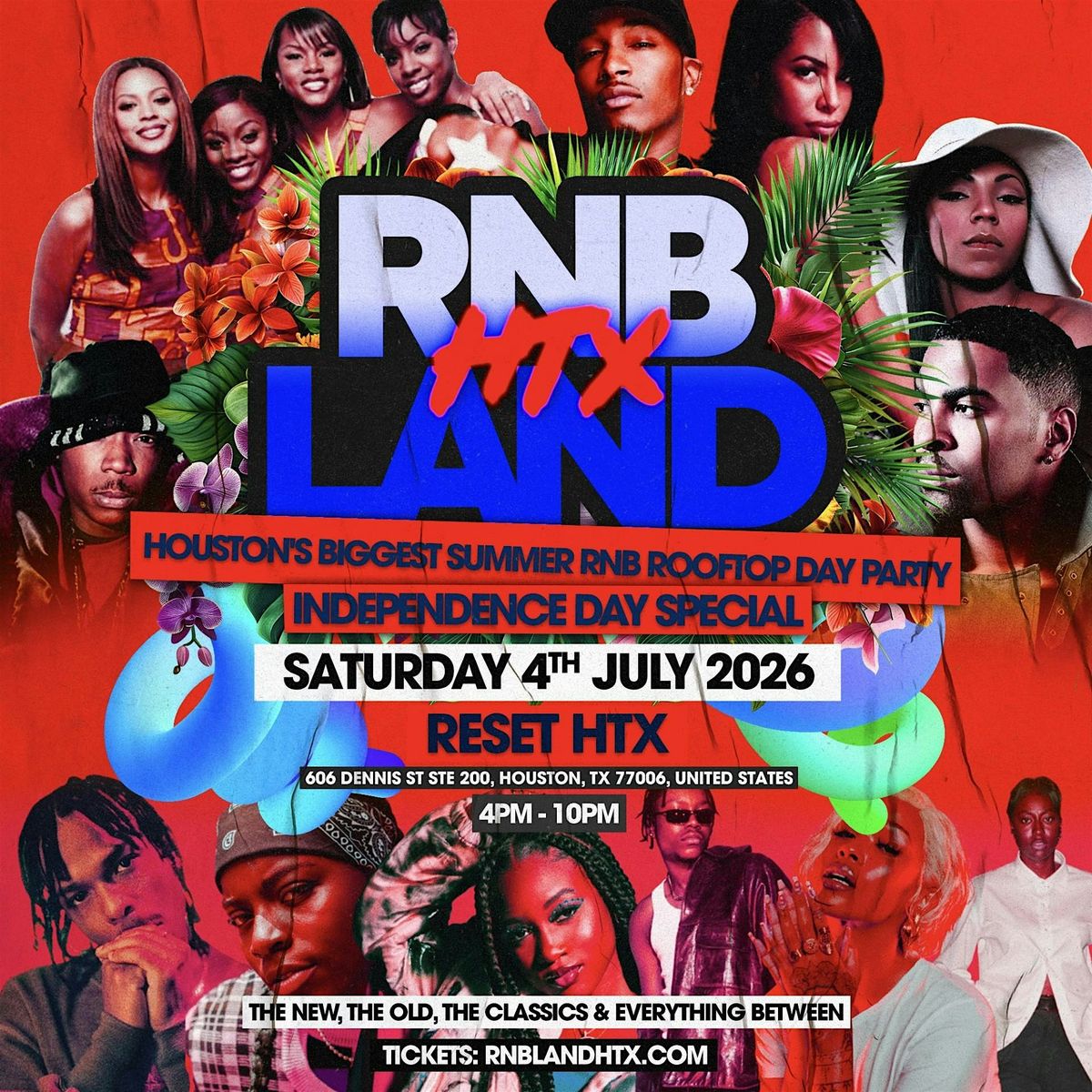 RNBLAND  - Houston's RnB Summer Rooftop Day Party (Independence Weekend)