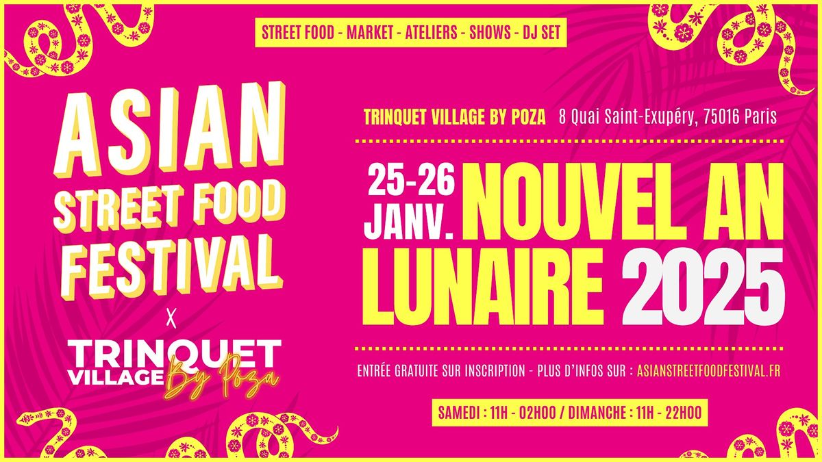 Asian Street Food Festival X Poza - Nouvel An Lunaire 2025