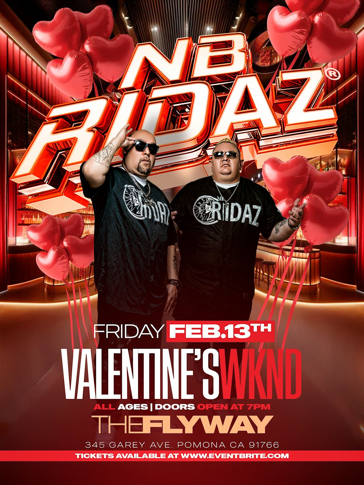 NB RIDAZ LIVE Valentines weekend