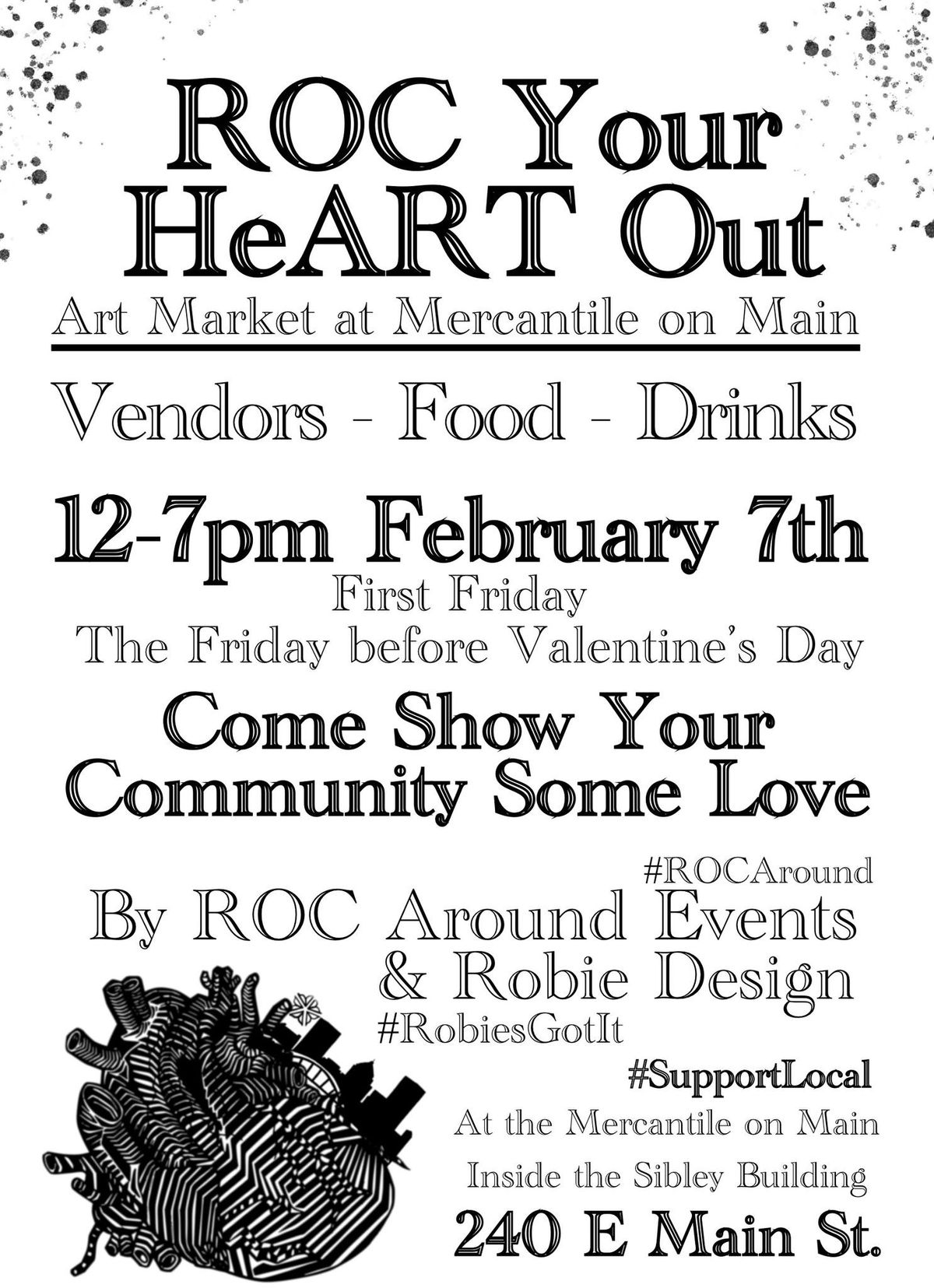 ROC Your HeART Out Art Market - 2\/7 - First Friday