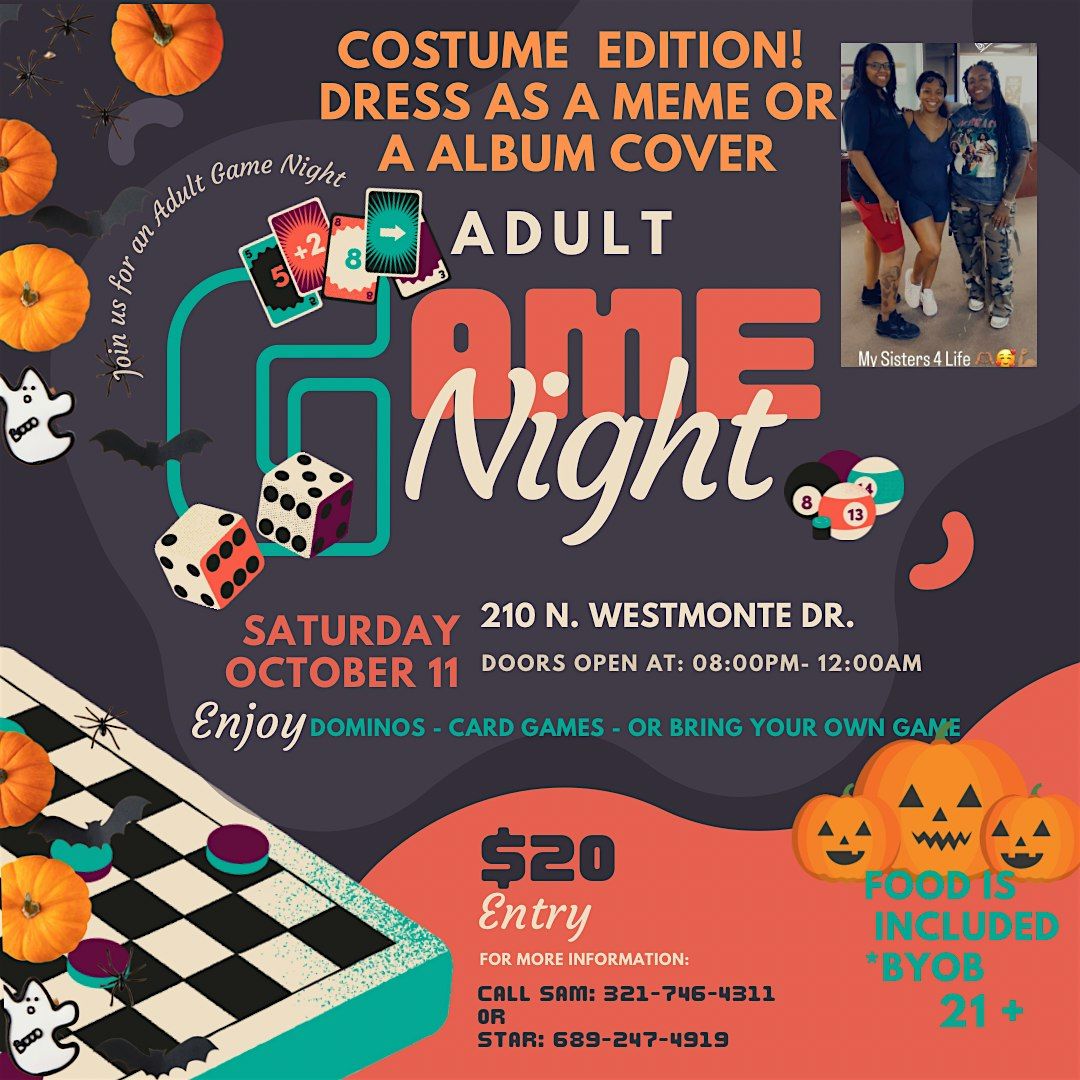 Adult Game Night (Costume Edition)