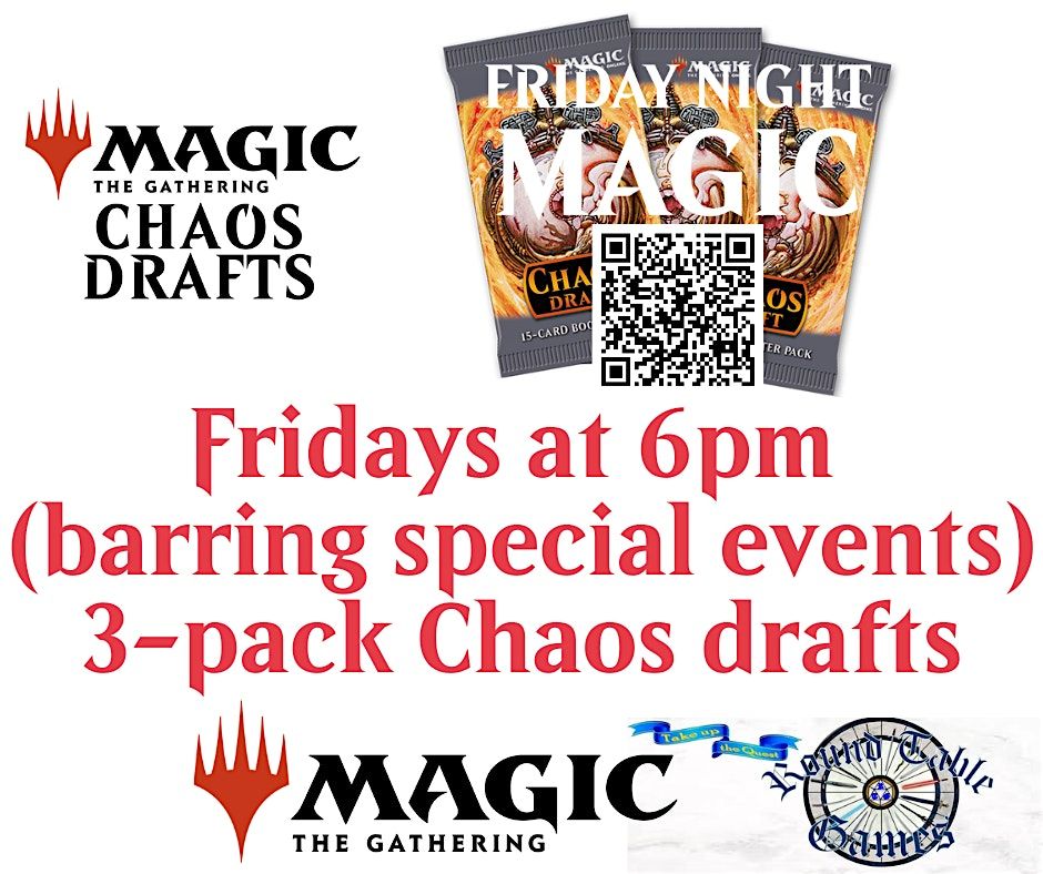 Friday Night Magic Chaos Draft at Round Table Games!
