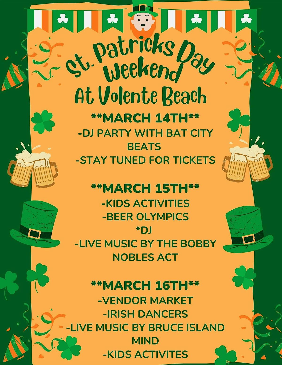 St Patricks Day Weekend at Volente Beach! 3\/14-3\/16