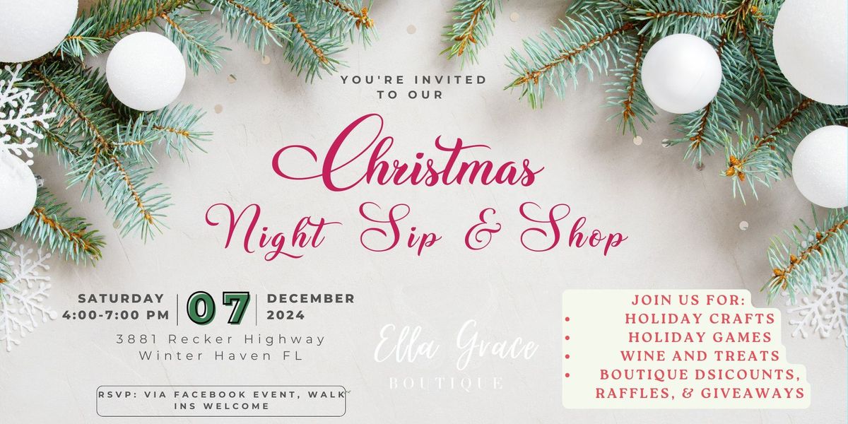 Sip & Shop Night