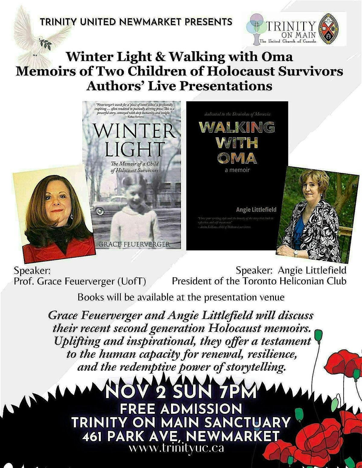 Two Children of Holocaust Survivors Authors\u2019 Live Presentations