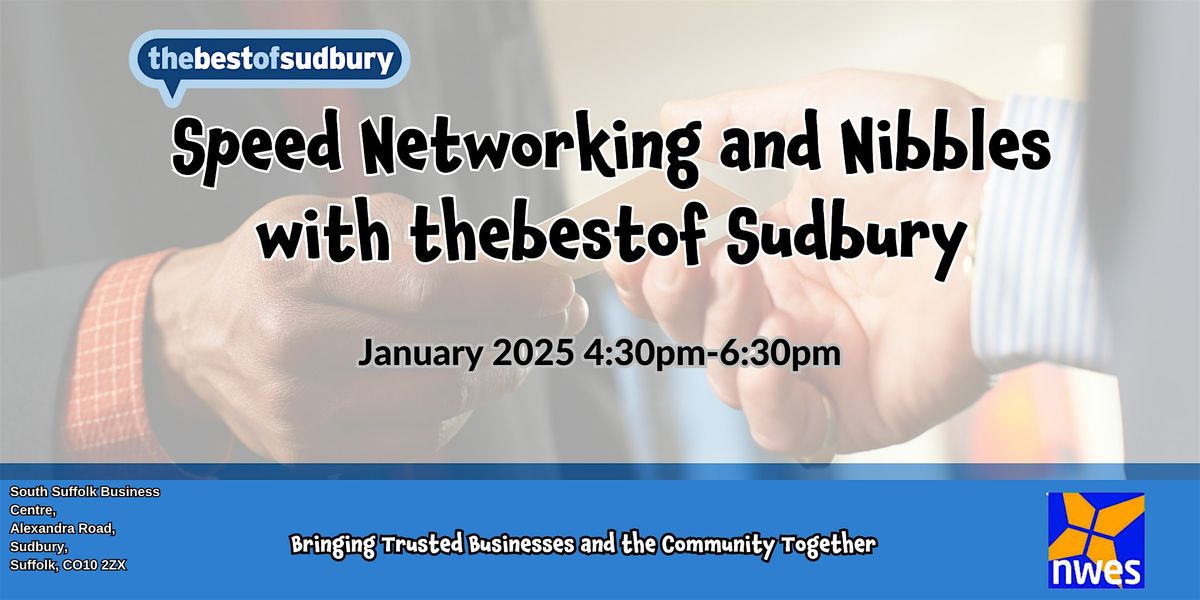 Speed-Networking & Nibbles with thebestof Sudbury - 2025 Edition