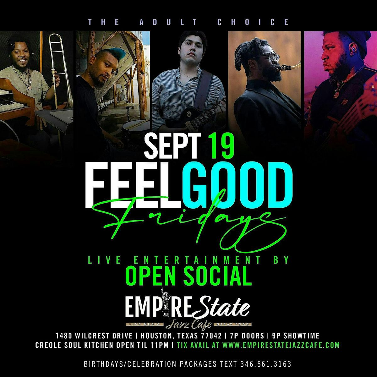 9\/19 - Feel Good Fridays  with Open Social