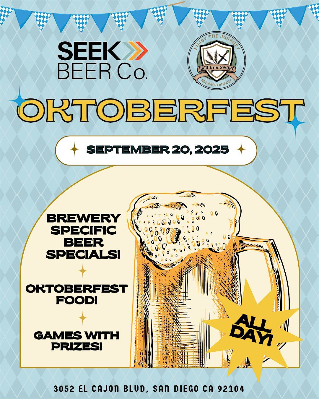 Oktoberfest Hosted by Barley and Sword and Seek Brewing Companies