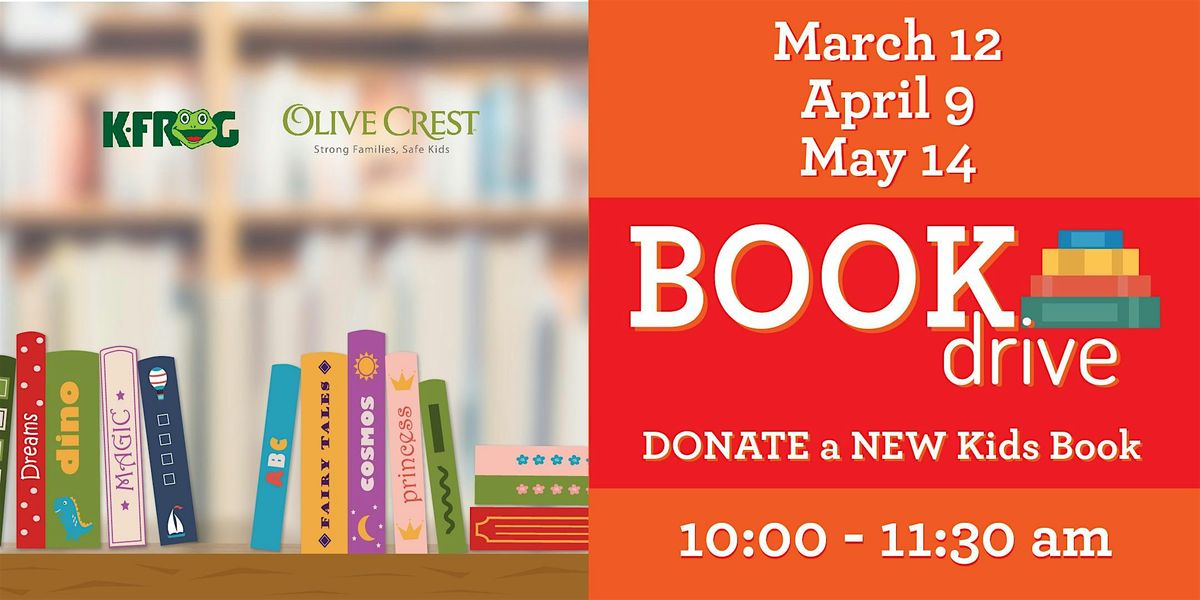 DONATE a NEW kids book drive!