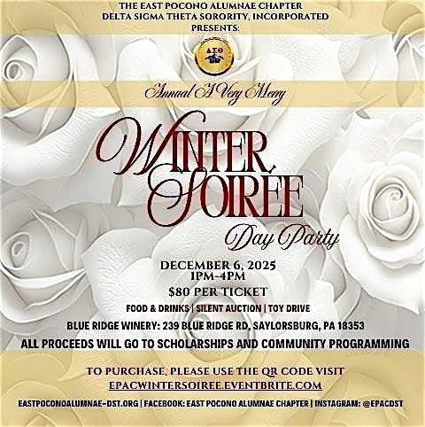 East Pocono Alumnae Chapter Presents:  A Very Merry Winter Soir\u00e9e Day Party