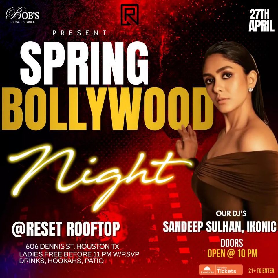 Spring Bollywood At Reset Rooftop HTX