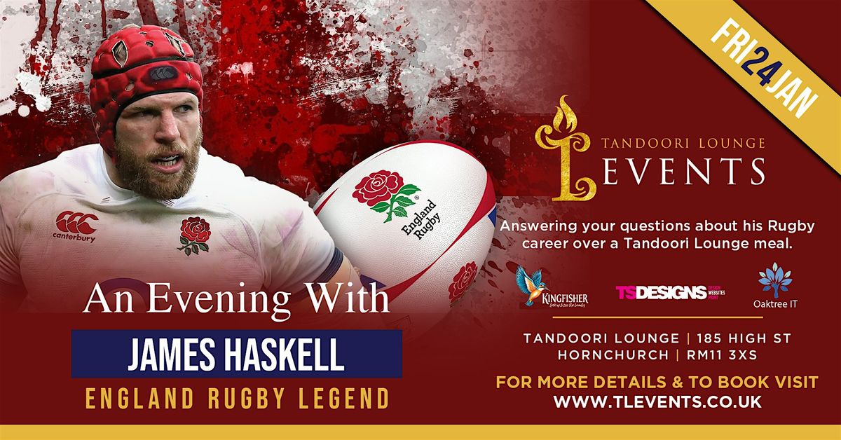 An Evening with Ex England Rugby Legend James Haskell