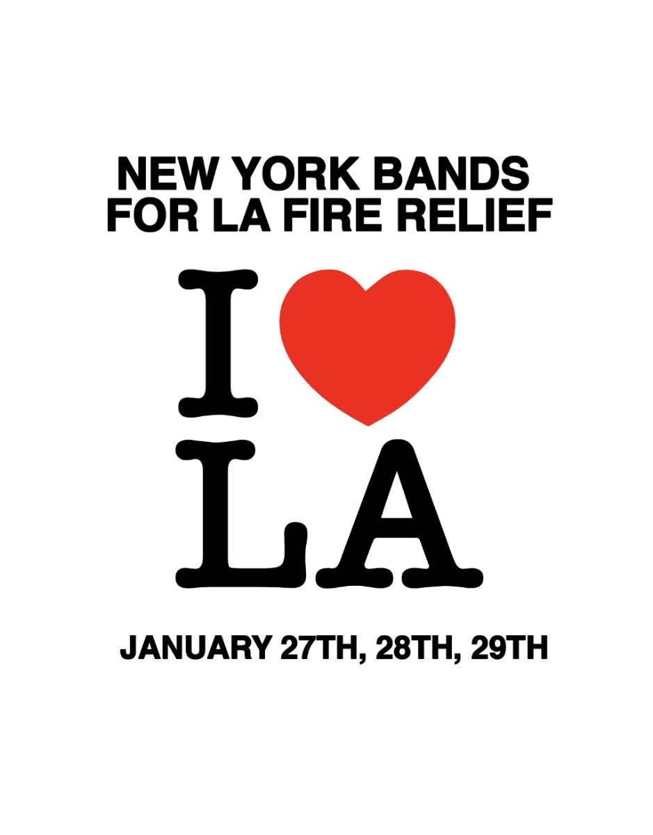 NEW YORK BANDS FOR LA FIRE RELIEF