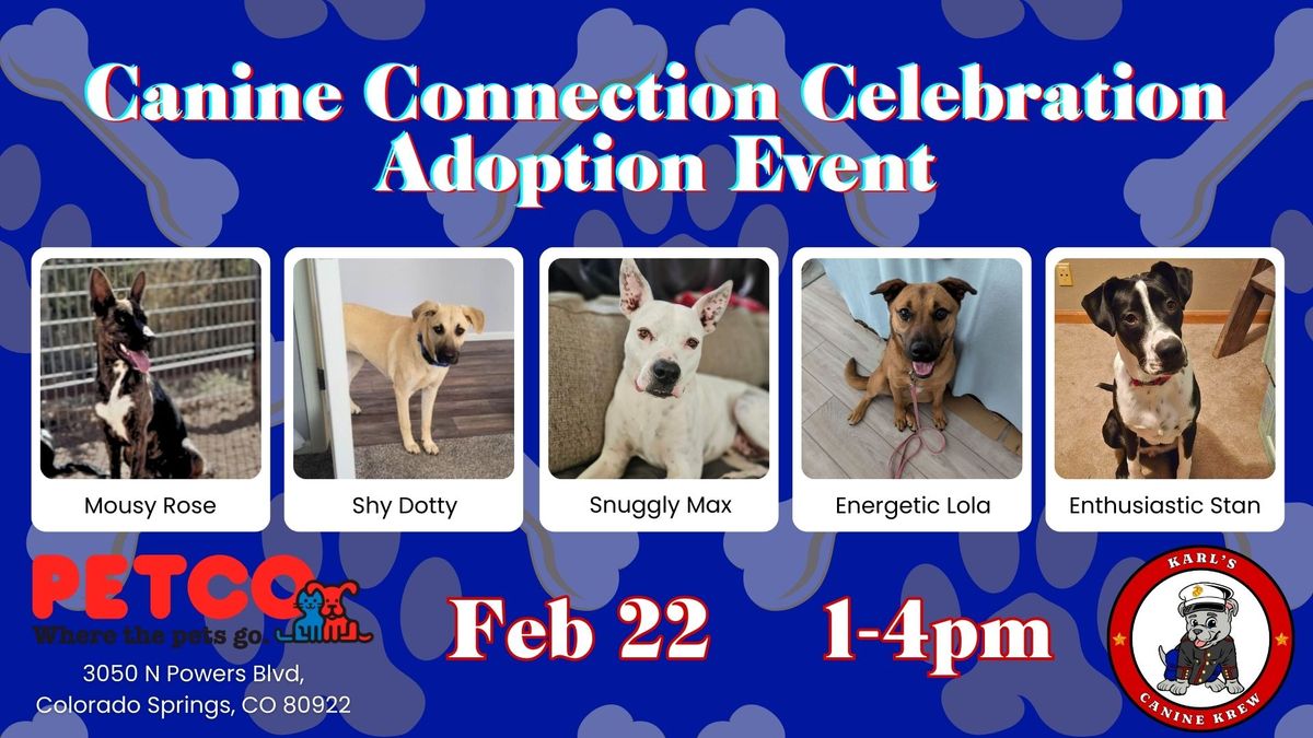 Canine Connection Celebration KCK Adoption Event