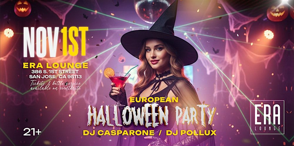 Euro Halloween on Saturday, November 1st