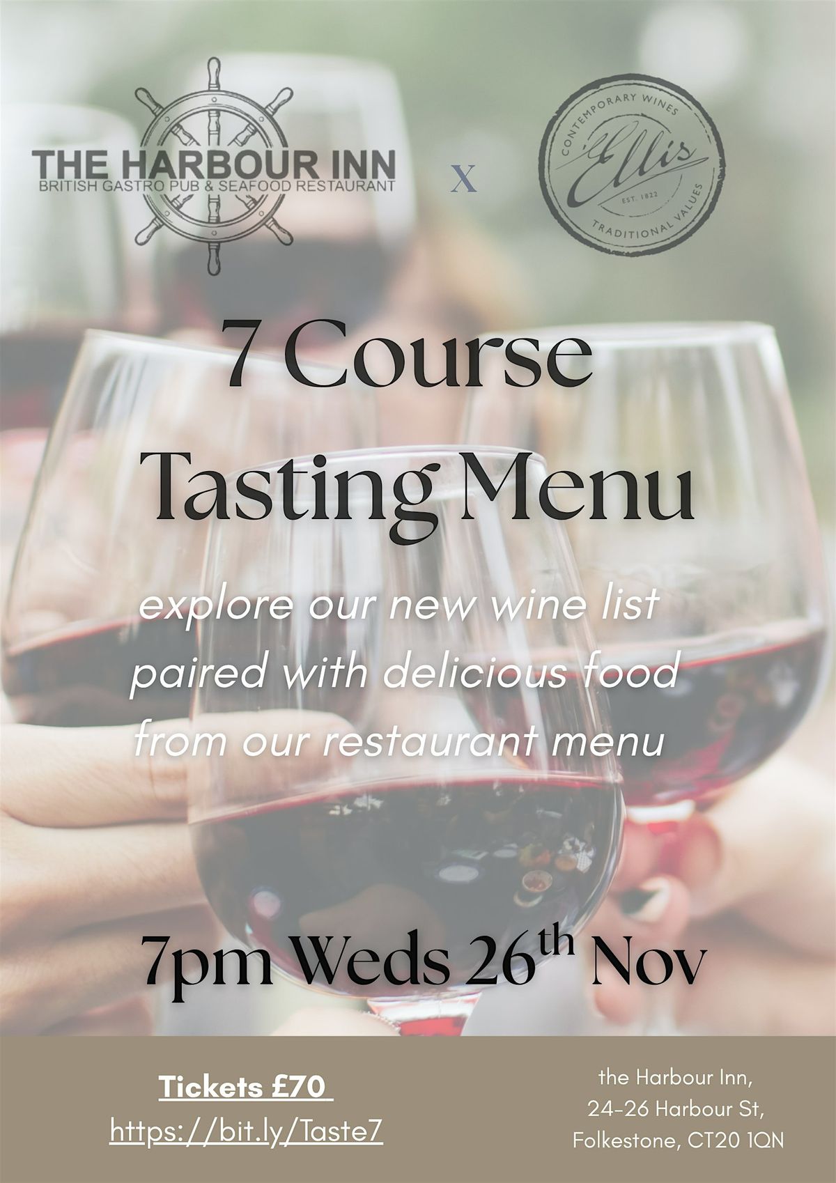 7 course Tasting Menu