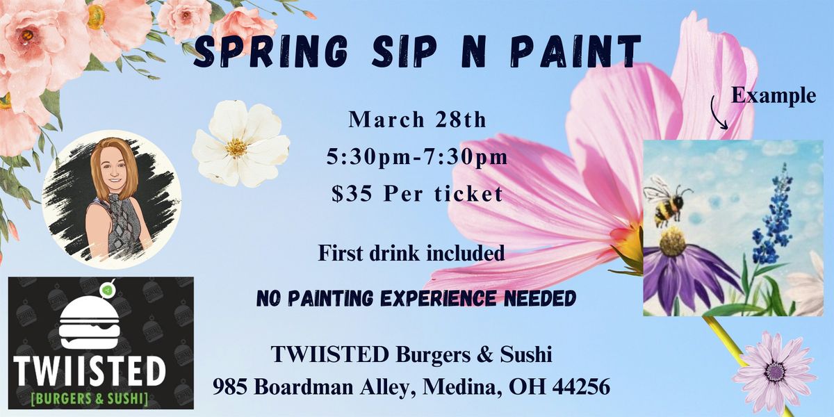 Spring Sip n Paint