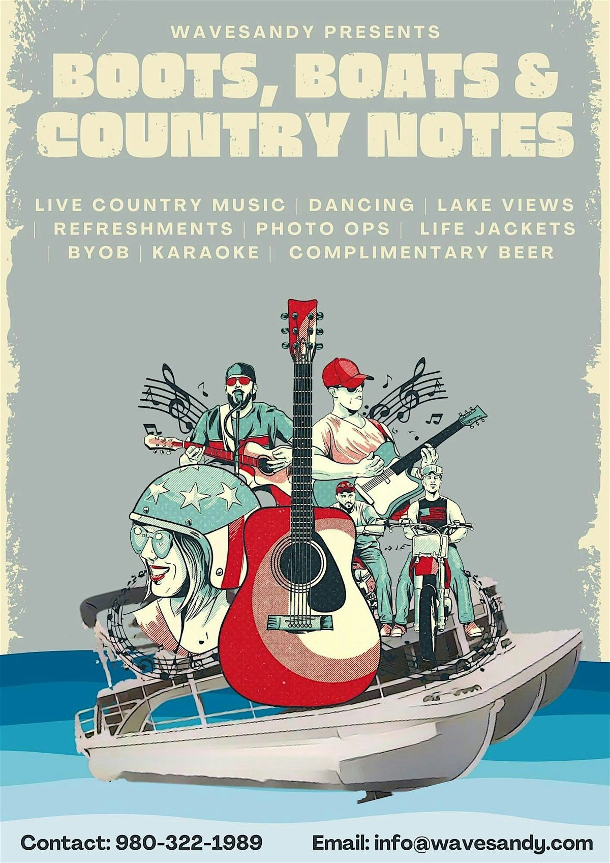 Boots, Boats & Country Notes  (Country Music on the Lake)