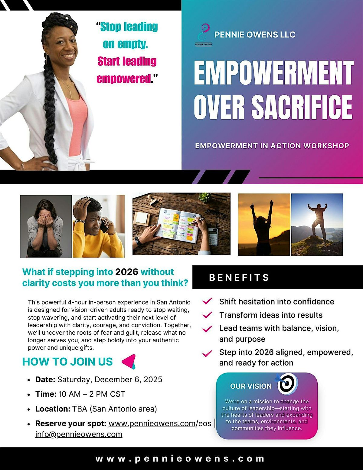 Empowerment Over Sacrifice: Empowerment in Action Workshop