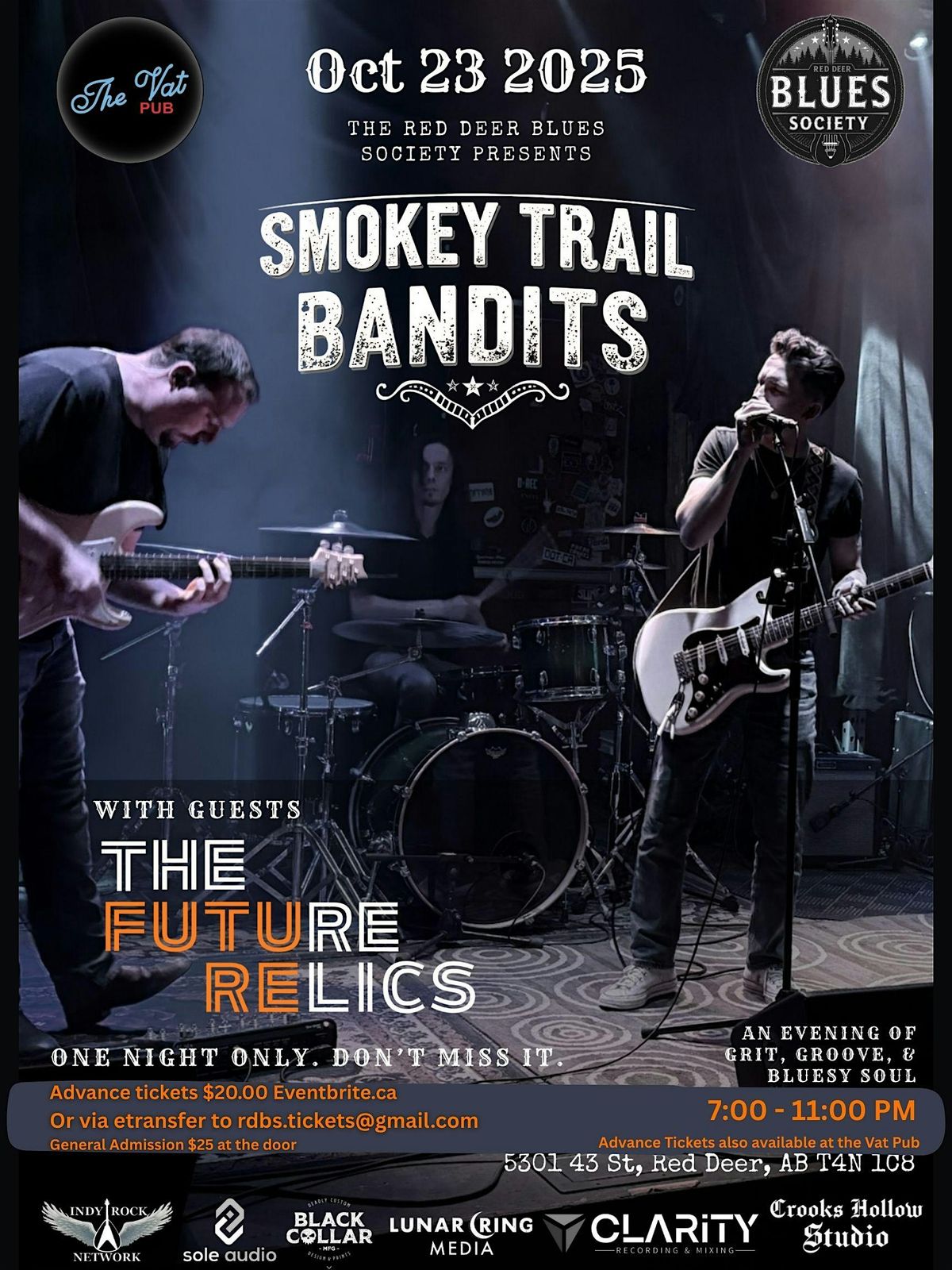Blues at the Vat with the Smokey Trail Bandits and The Future Relics