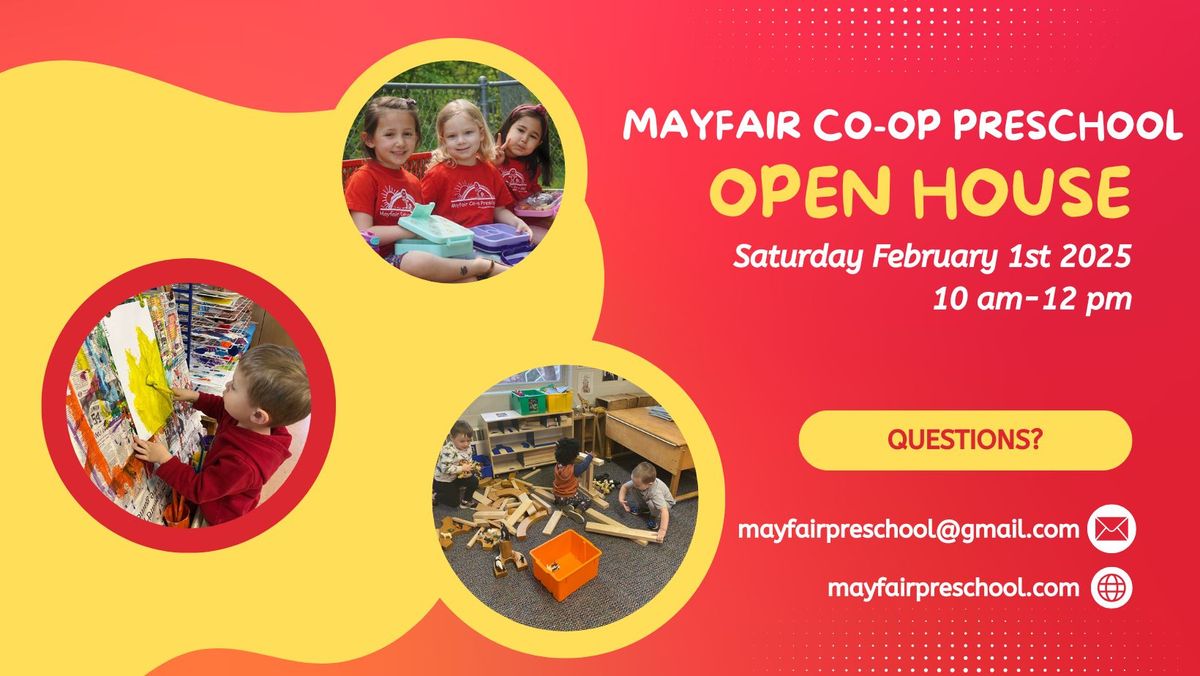 Mayfair Co-op Preschool Open House