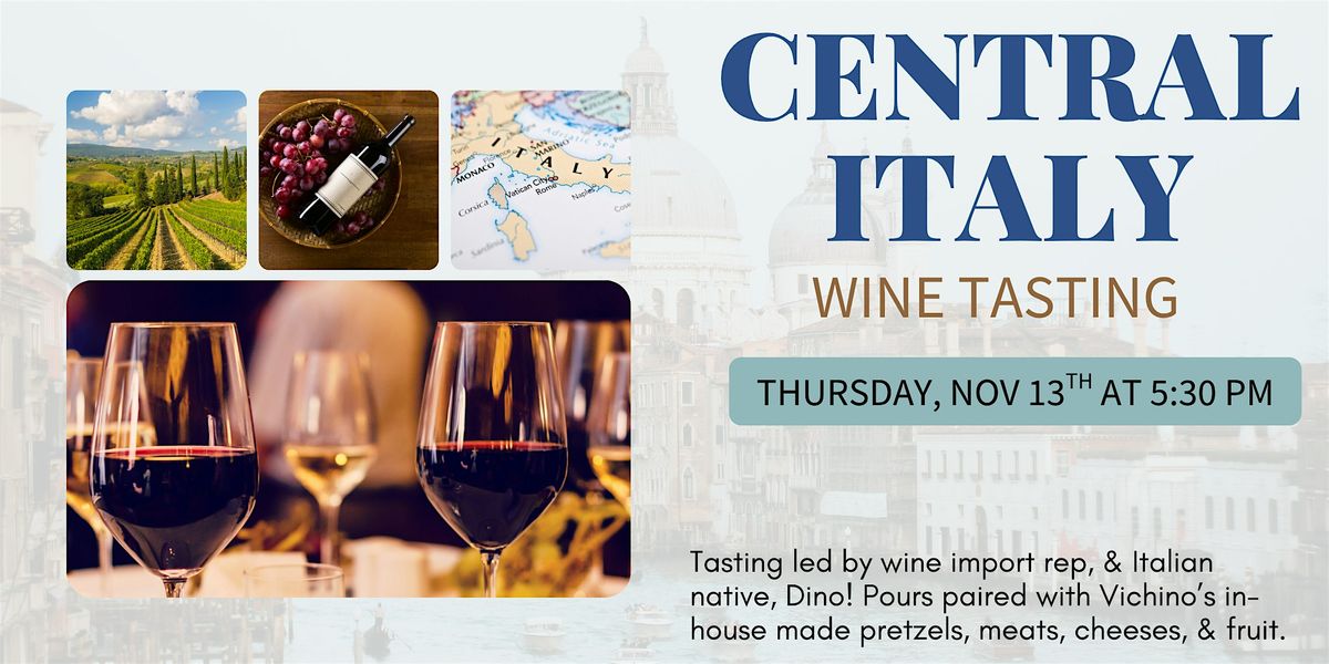 Central Italy Wine Tasting