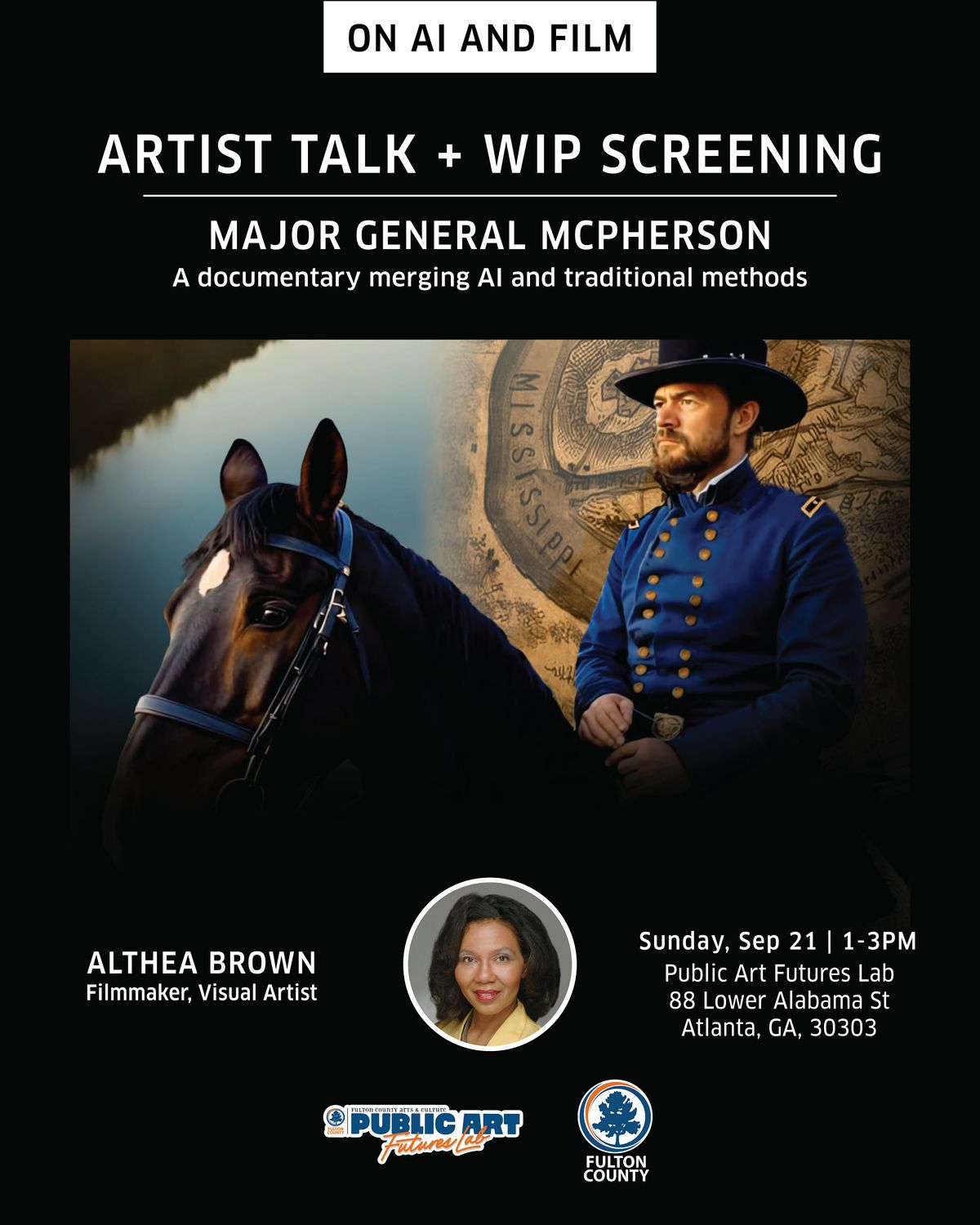 On AI & Film | Artist Talk & WIP Screening of McPherson: Major General