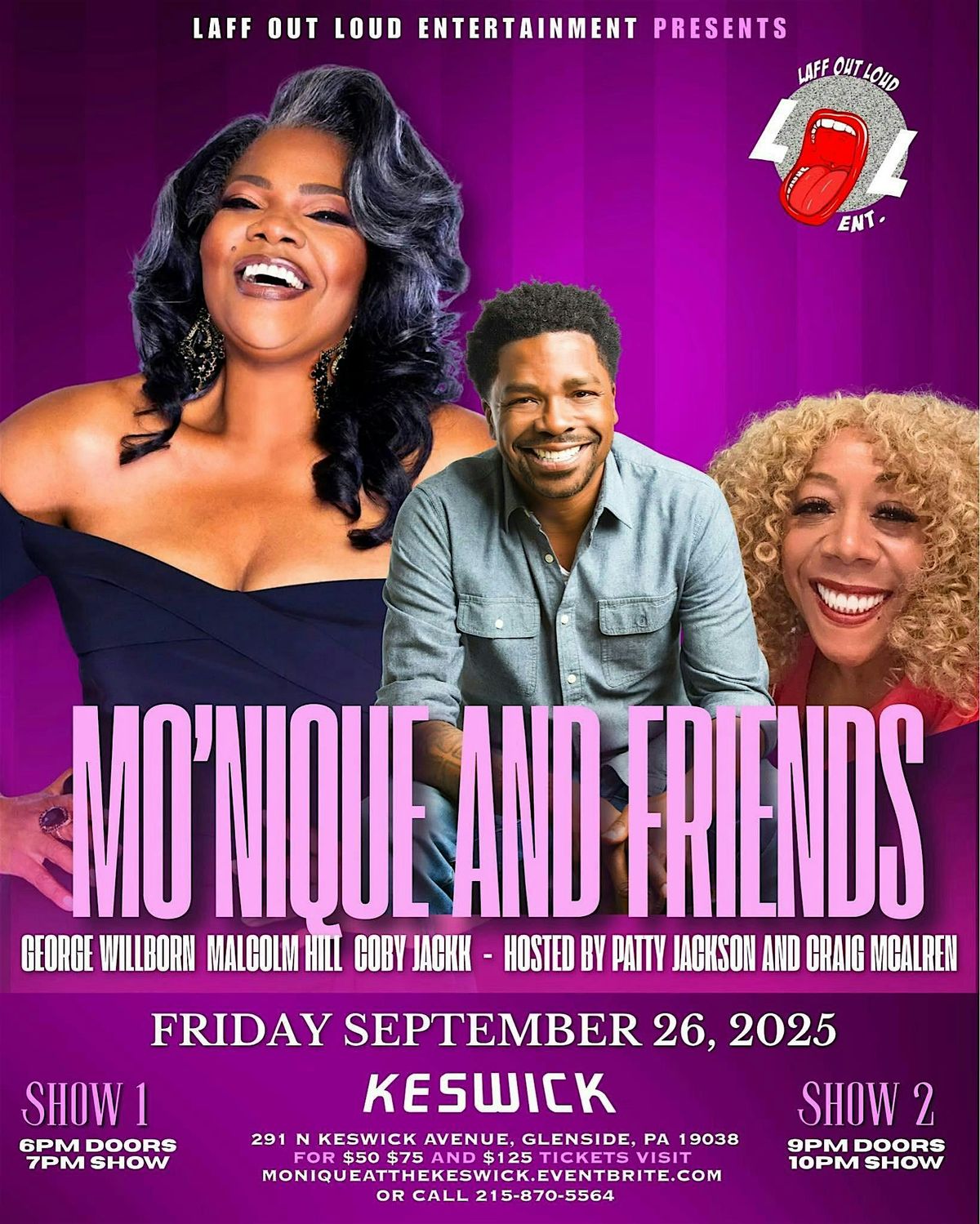 Laff Out Loud Entertainment Presents: Mo'Nique Live at The Keswick