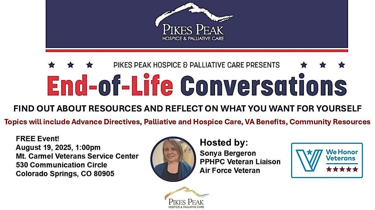 Pikes Peak Hospice hosts End of Life Conversations at Mt Carmel