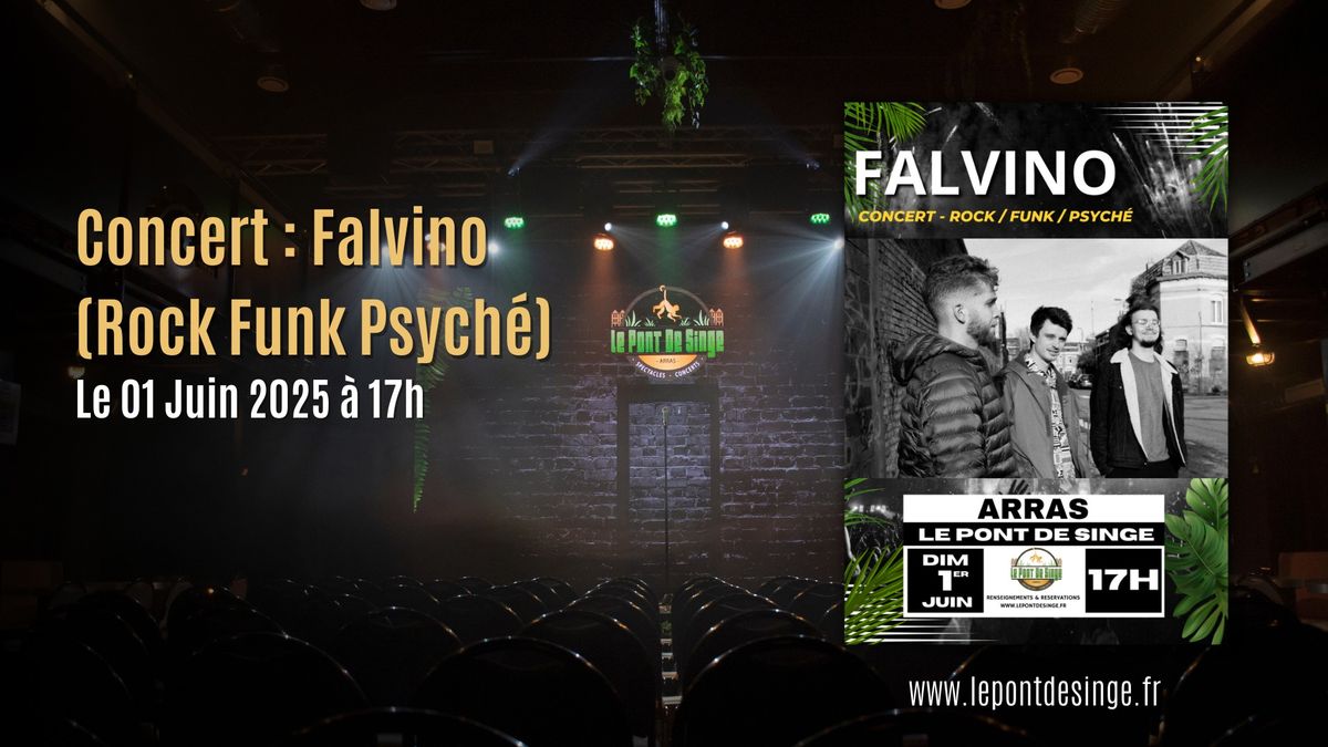 Concert : Falvino (Rock Funk Psych\u00e9)