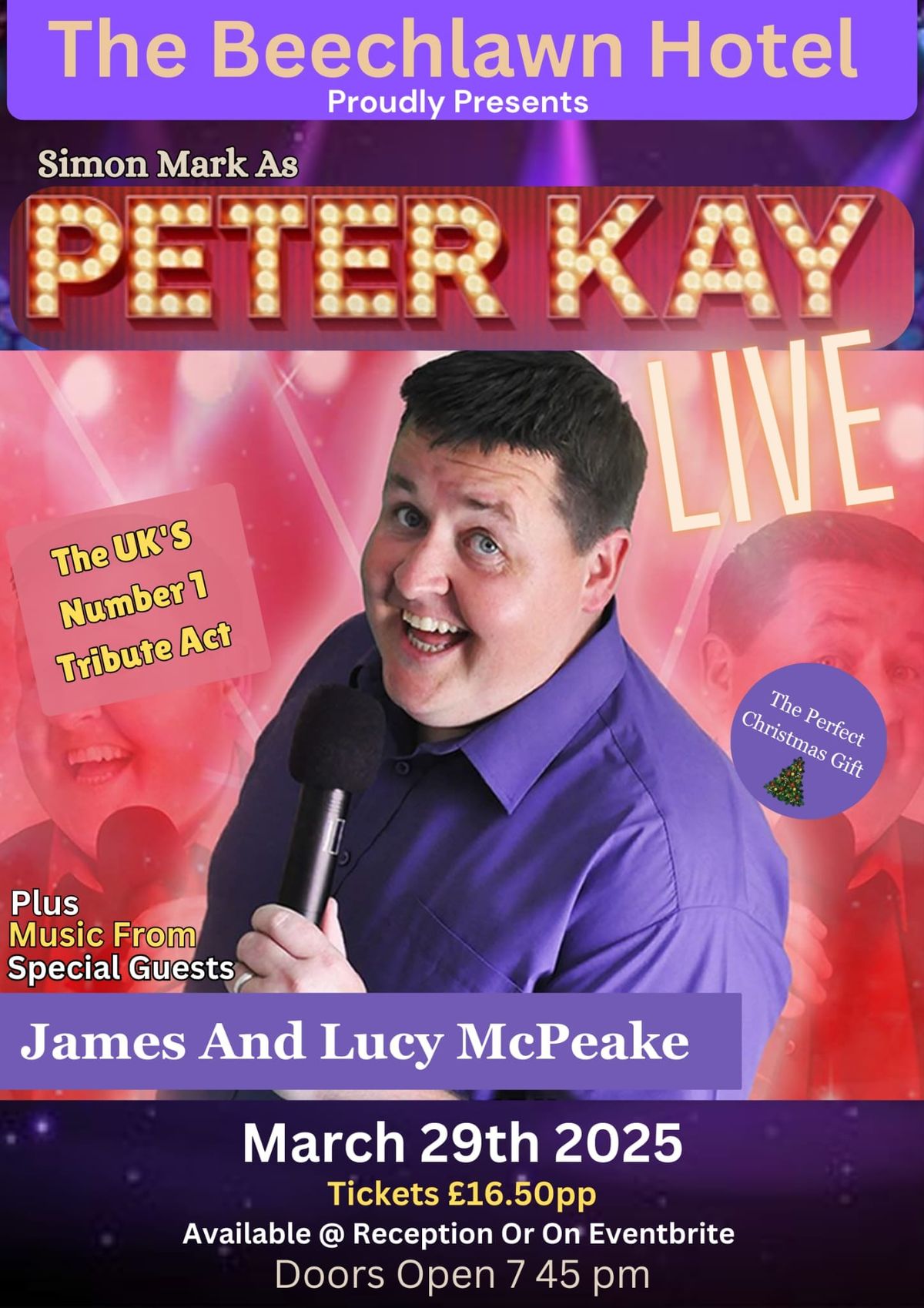 The Beechlawns Live - Simon Mark as Peter Kay plus James & Lucy McPeake