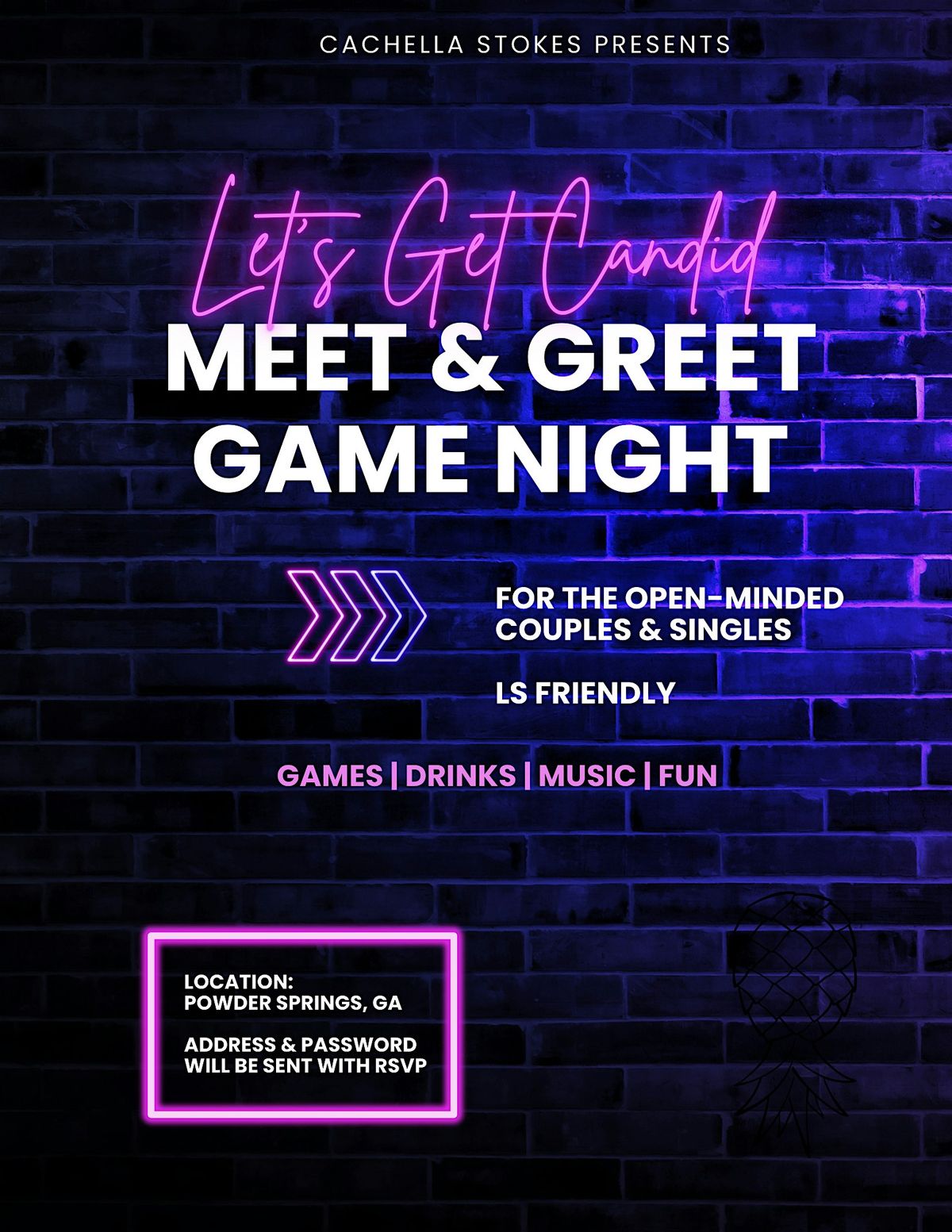 Let's Get Candid: Meet and Greet Game Night