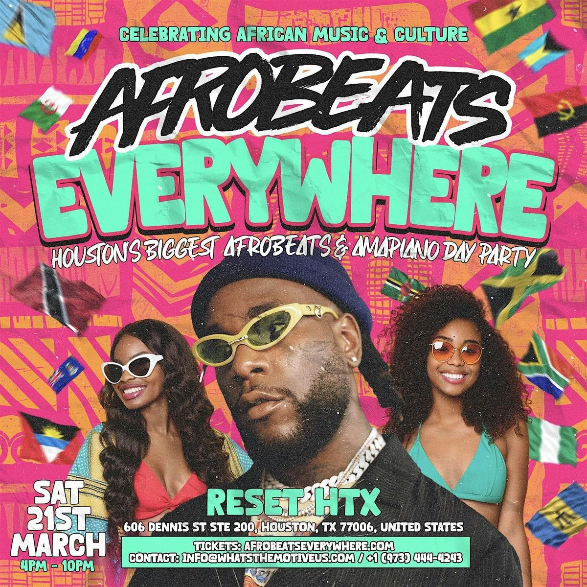 AFROBEATS EVERYWHERE - Houston's Biggest Afrobeats & Amapiano Day Party