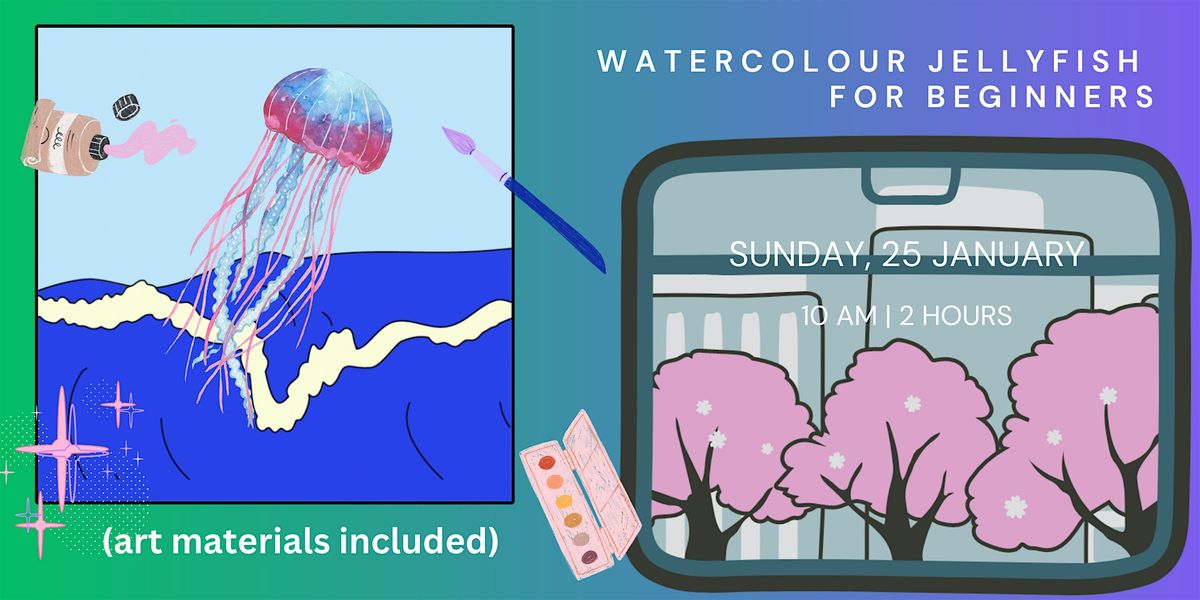 Watercolour Jellyfish for Beginners