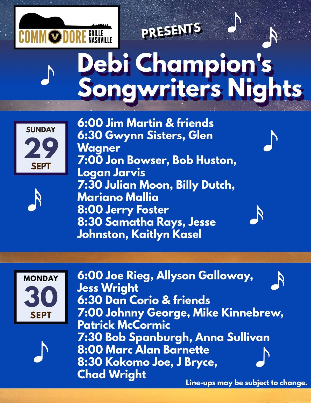 Debi Champion's Songwriters Nights