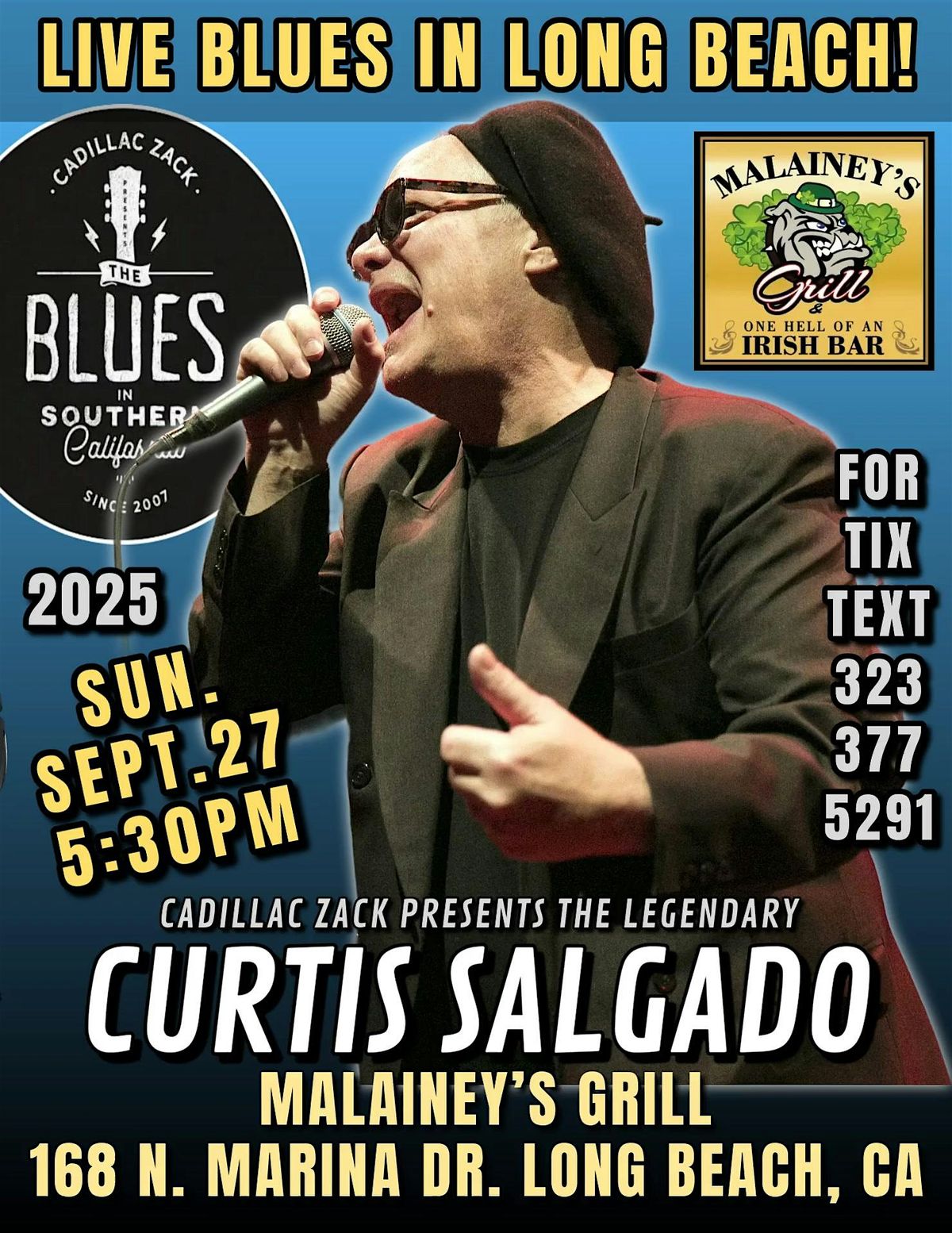 CURTIS SALGADO - BLUES LEGEND - in Long Beach!