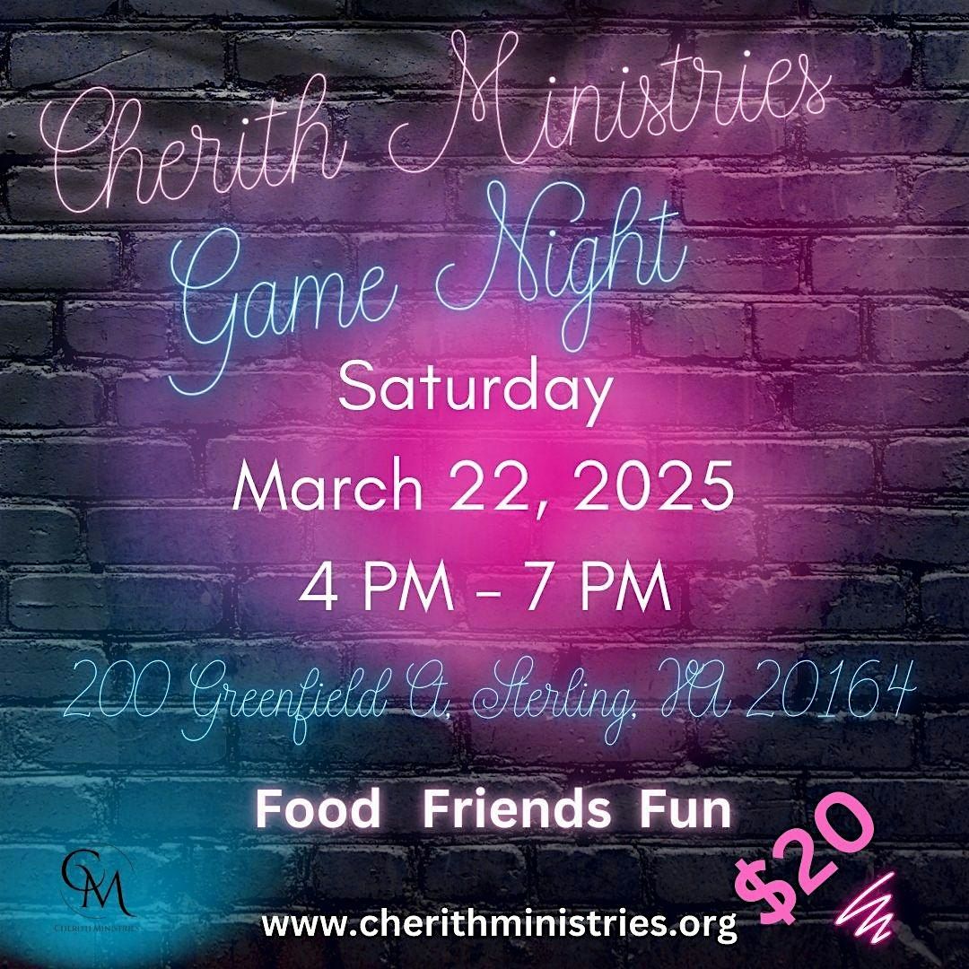 Cherith Ministries Game Night