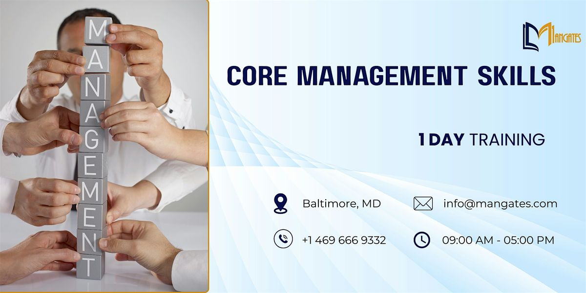 Lead Confidently: 1 Day Core Management Skills Training, in Baltimore, MD