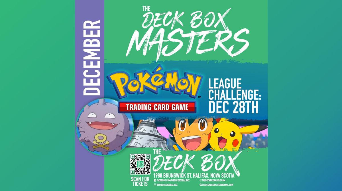 Pokemon Masters League Challenge (Saturday December 28th @ 1:00pm)