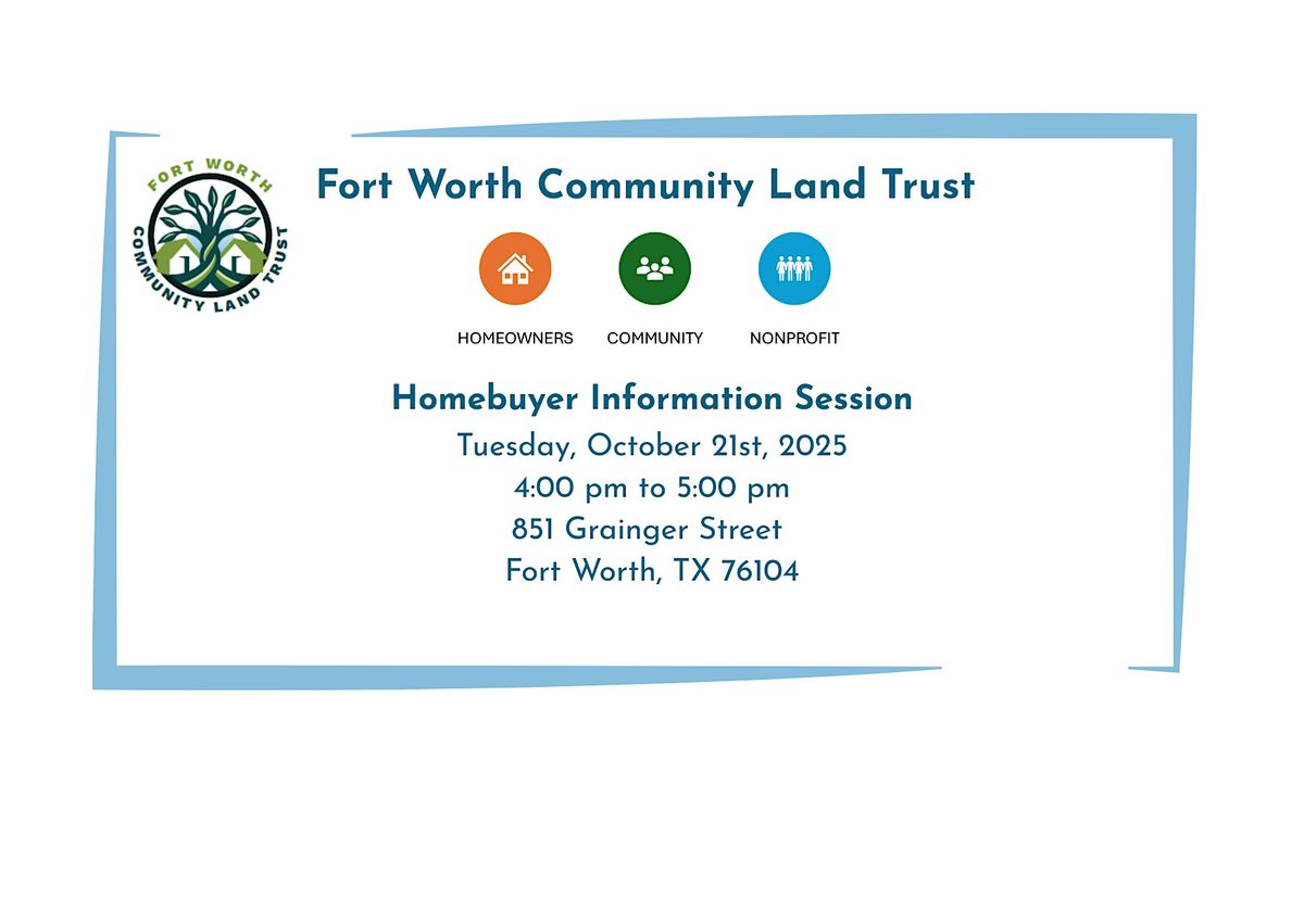 FWCLT Homebuyer Information Session