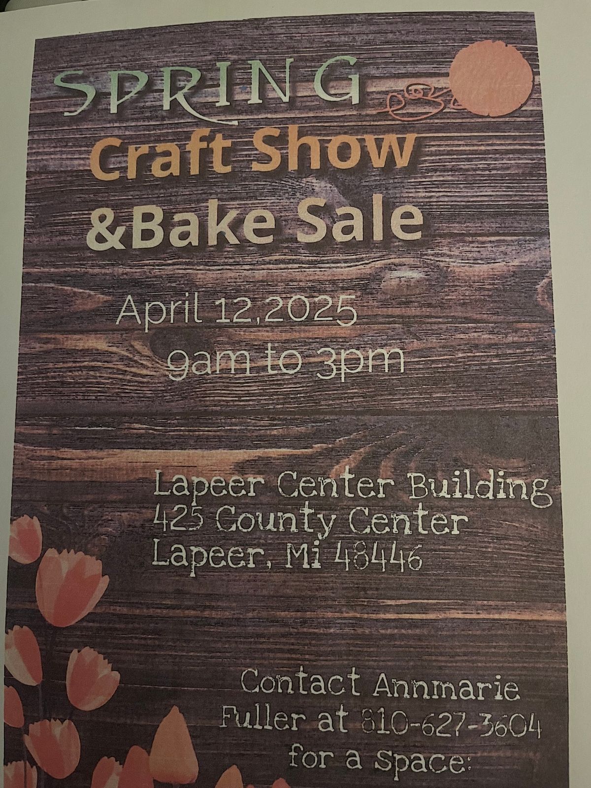 Craft show and bake sale