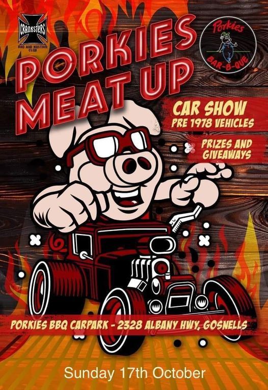 Porkies custom car and bike meat up